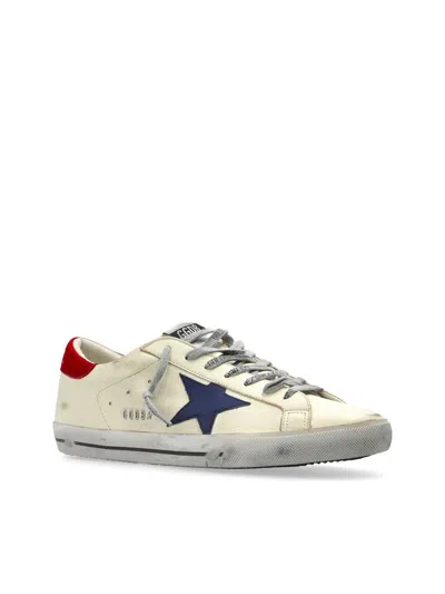 Golden Goose Superstar Multicolor Low Top Sneakers With Logo Patch On The Tongue And Contrasting Heel With Logo L In White