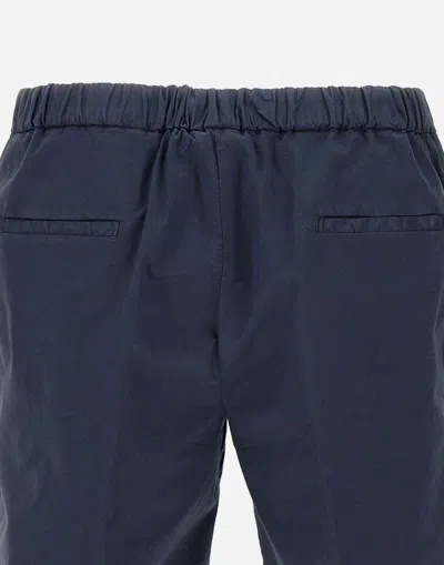 Devore Pleated Shorts In Blue
