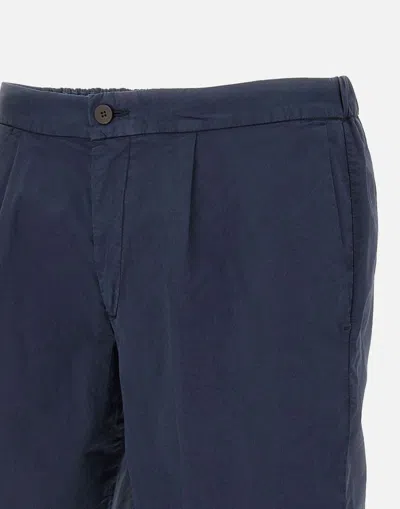 Devore Pleated Shorts In Blue