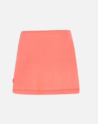 Diesel O Hun Cotton Mini Skirt In Green