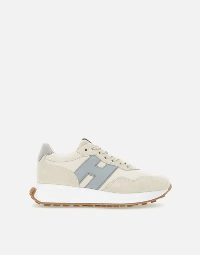 Hogan Light Beige Sneakers In White