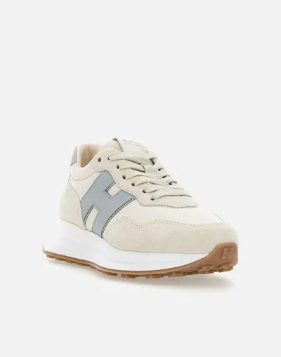 Hogan Light Beige Sneakers In White