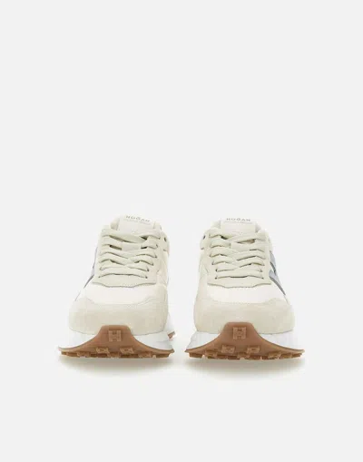 Hogan Light Beige Sneakers In White