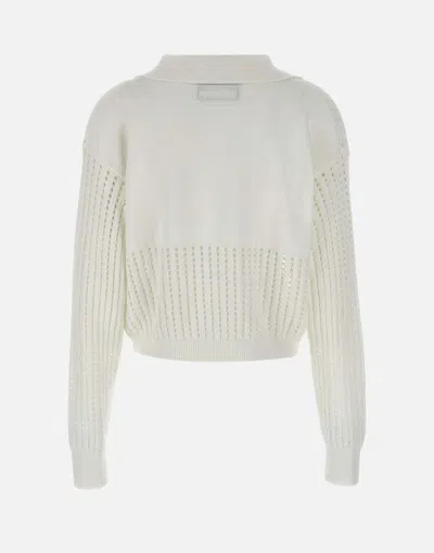 Iceberg Cotton Polo Shirt With Perforated Stripes