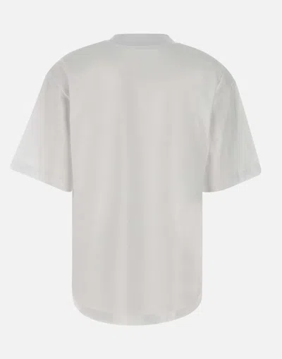 Iceberg White Cotton T Shirt With Embroidered Logo