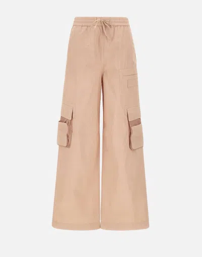 Iceberg Blush Parachute Cargo Fit Trousers