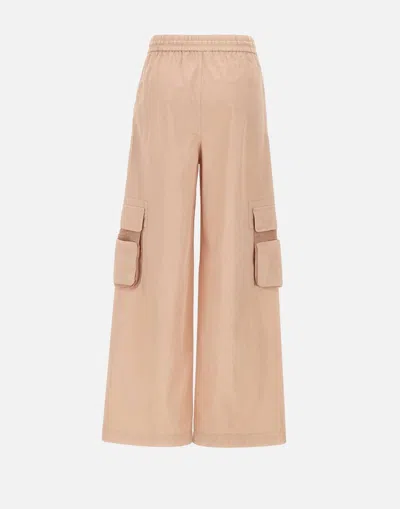 Iceberg Blush Parachute Cargo Fit Trousers