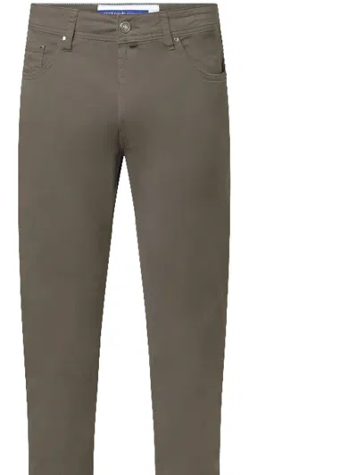 Jacob Cohen Medium Grey Strecth Cotton Jeans In Green