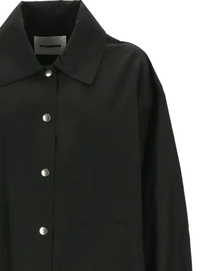 Jil Sander Cotton Jacket Women In Black
