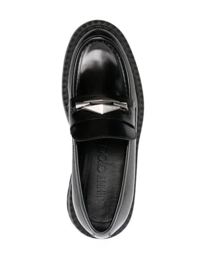 Jimmy Choo Marlow Leather Loafers In In Black