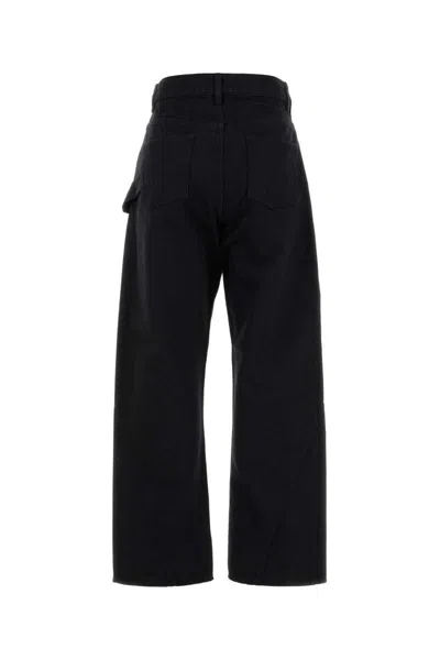 Jw Anderson Twisted Workwear Denim Jeans In Black