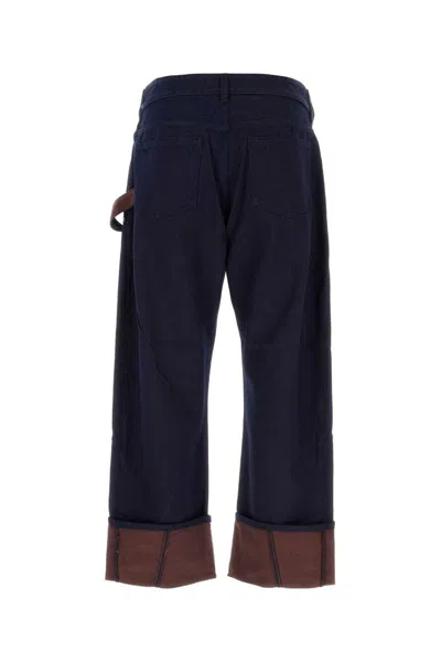 Jw Anderson J.w.anderson 'turn Up Twisted Workwear' Jeans In Blue