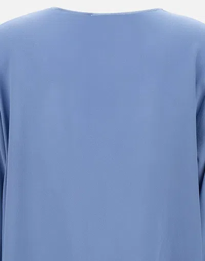 Kangra Cashmere Kangra Silk V Neck Blouse With Slits