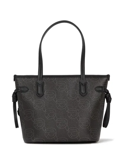 Karl Lagerfeld Small Ikon Monogram Tote Bag