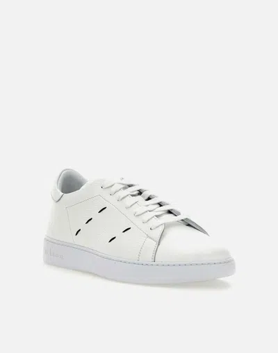 Kiton Stitching Trainers In White