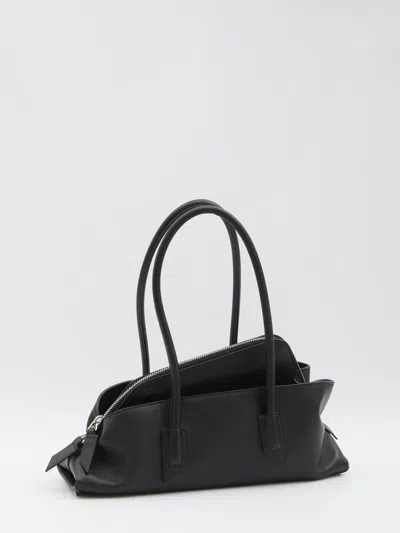 Attico La Passeggiata Small Shoulder Bag In Black