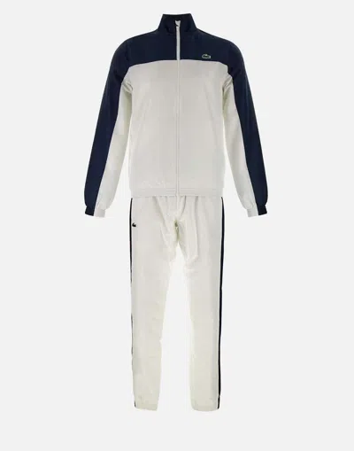 Lacoste Sport Suit Recycled Polyester Logos In Neutral