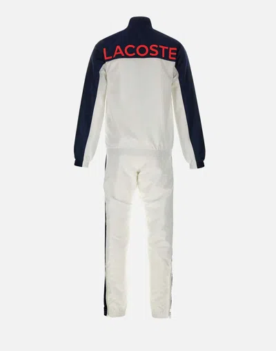 Lacoste Sport Suit Recycled Polyester Logos In Neutral