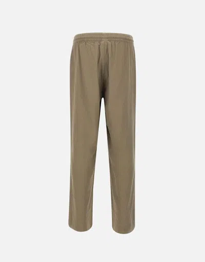 Emporio Armani Jogger Trousers With Linen And Viscose Blend