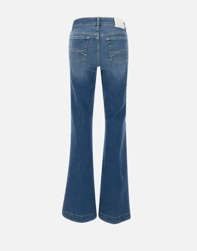 Liu •jo Liu Jo Authentic Dark Wash Flared Jeans In Blue