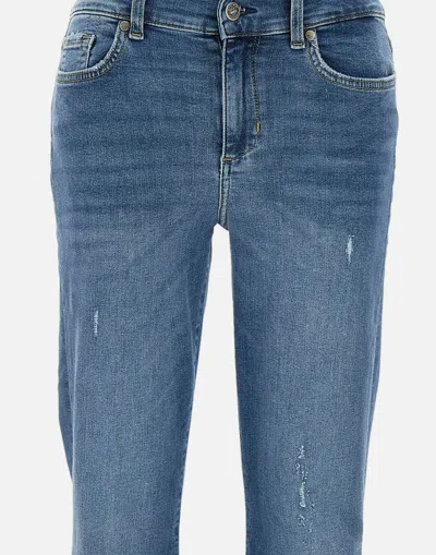 Liu •jo Liu Jo Authentic Dark Wash Flared Jeans In Blue