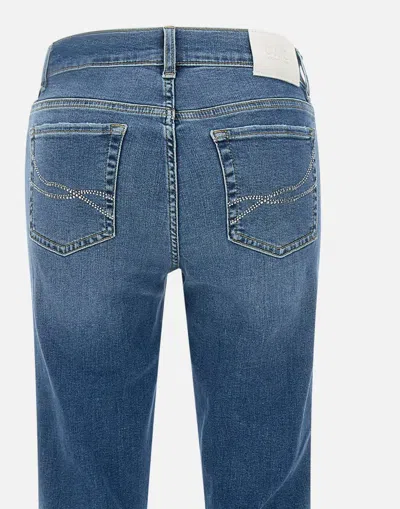 Liu •jo Liu Jo Authentic Dark Wash Flared Jeans In Blue