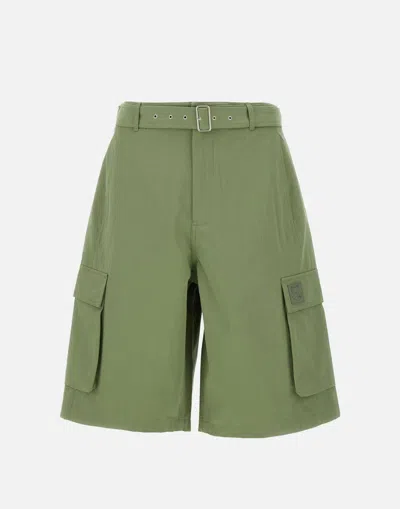 Maison Kitsuné Bermuda Shorts With Belt Loops And Pockets