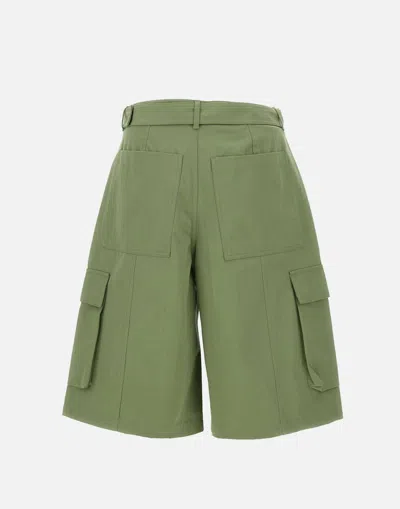 Maison Kitsuné Bermuda Shorts With Belt Loops And Pockets