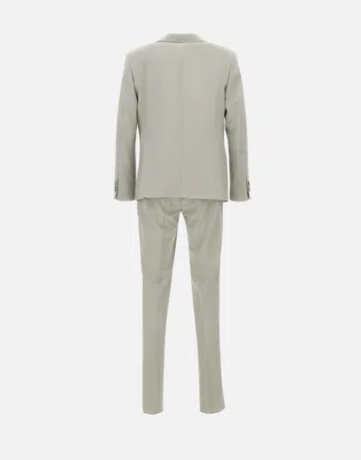Manuel Ritz Single-breasted Suit In Gray