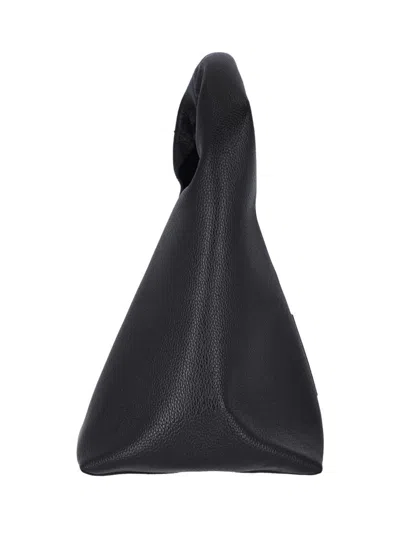 Marc Jacobs Soft Hammered Leather Tote Bag With Tonal Logo In Black
