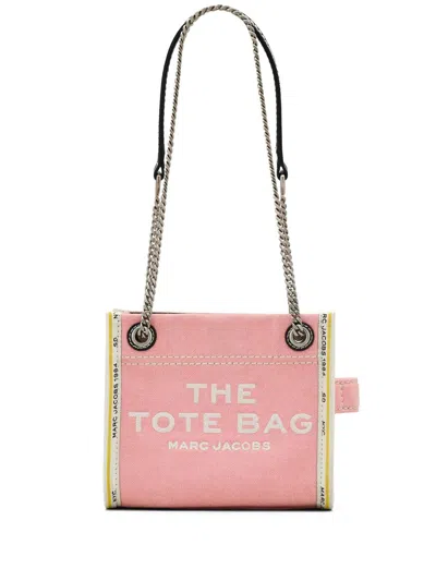 Marc Jacobs The Denim Chain Crossbody Tote Crossbody Bags Pink
