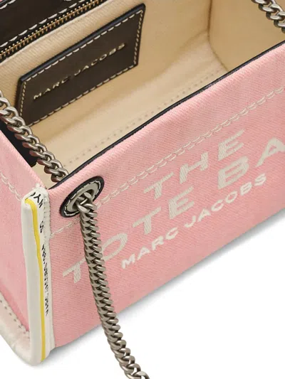 Marc Jacobs The Denim Chain Crossbody Tote Crossbody Bags Pink