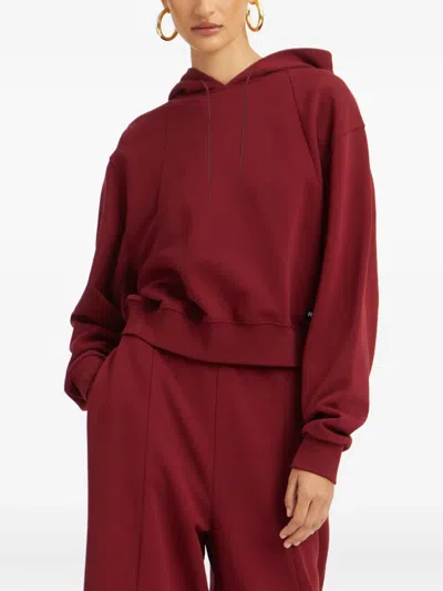 Rotate Birger Christensen Rotate Burgundy Cotton Sweatshirt Women In Burgundy