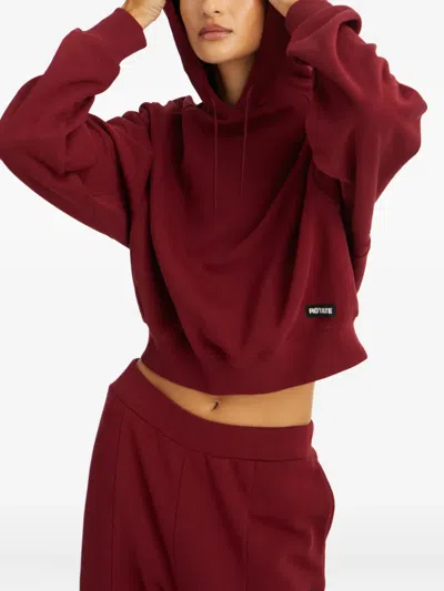 Rotate Birger Christensen Rotate Burgundy Cotton Sweatshirt Women In Burgundy