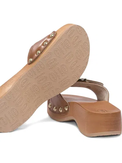 Scholl Pescura Heel Sr Cognac Ltr Ft Sandals Brown In Brown