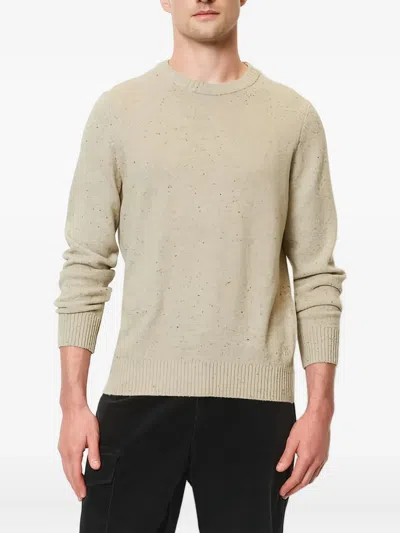 Marc O'polo Speckled-knit Sweater In Gold