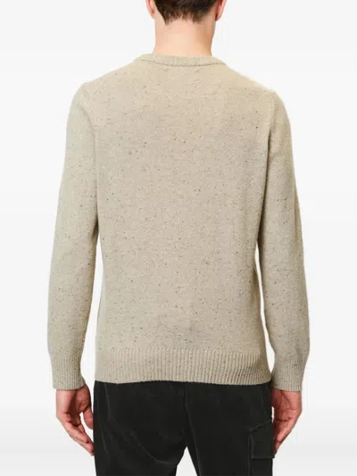 Marc O'polo Speckled-knit Sweater In Gold