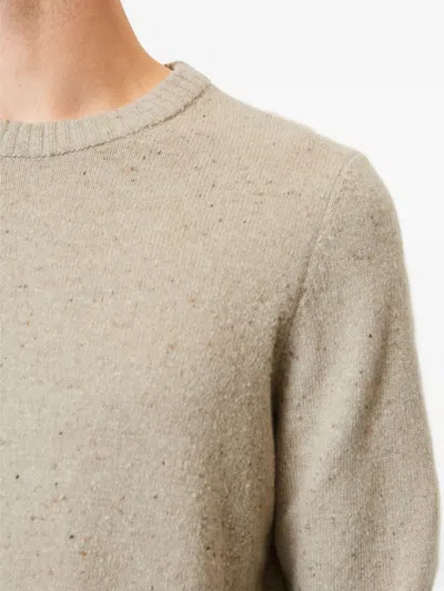 Marc O'polo Speckled-knit Sweater In Gold