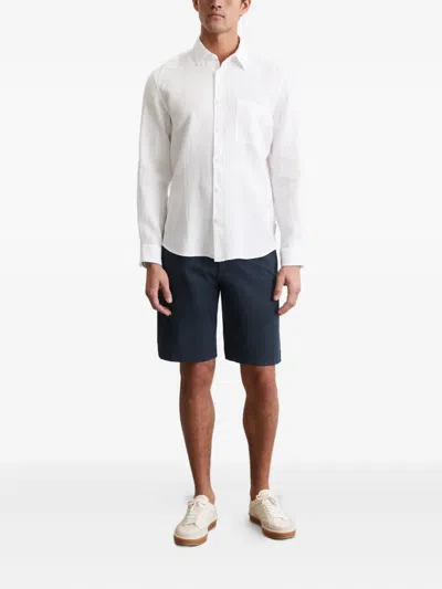 Marc O'polo Button-up Linen Shirt In White