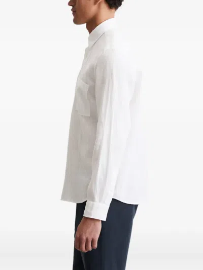 Marc O'polo Button-up Linen Shirt In White