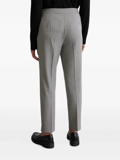 Marc O'polo Houndsooth Tailored Trousers In Gray