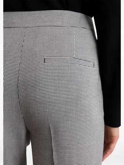 Marc O'polo Houndsooth Tailored Trousers In Gray