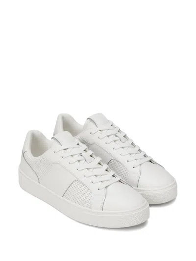 Marc O'polo Perforated Leather Sneakers In White