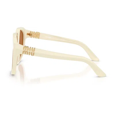 Miu Miu 0mu A07s Ombre Sunglasses In Brown