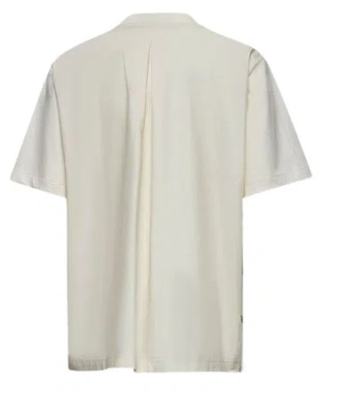 Moncler T Shirt Cotton With Pocket In White