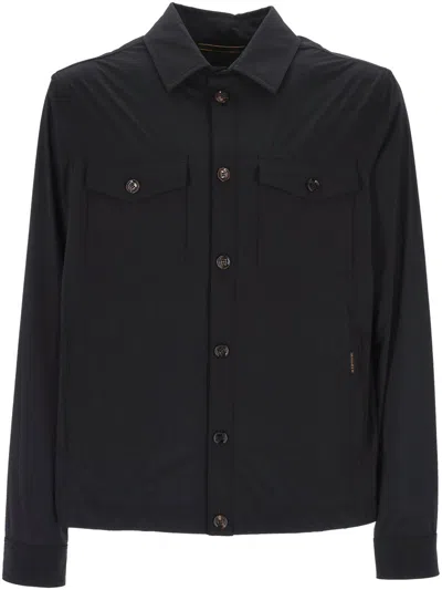 Moorer Button Front Jacket Pockets