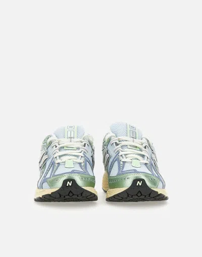 New Balance Blue Low Top Sneaker With Logo Patch On Tongue And Side And Perforated Panels In Tech Fabric Unisex In Green