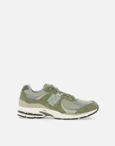 New Balance Mesh And Suede Sneakers In Green