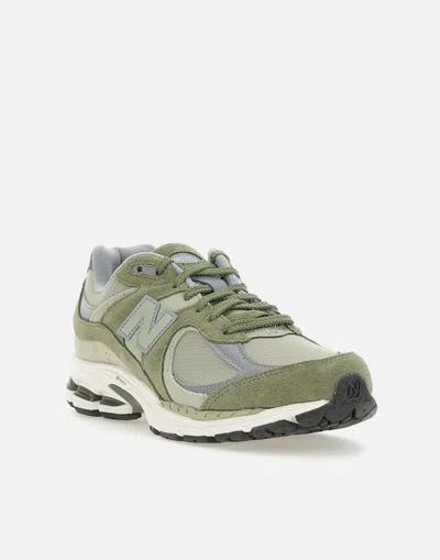 New Balance Mesh And Suede Sneakers In Green