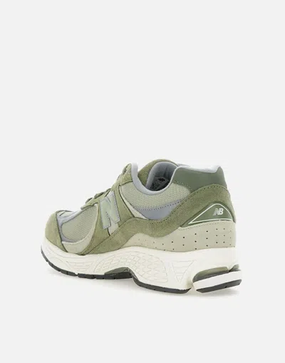 New Balance Mesh And Suede Sneakers In Green